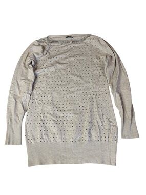 Vita Milano Embellished Sparkle Knit Sweater - Size Medium